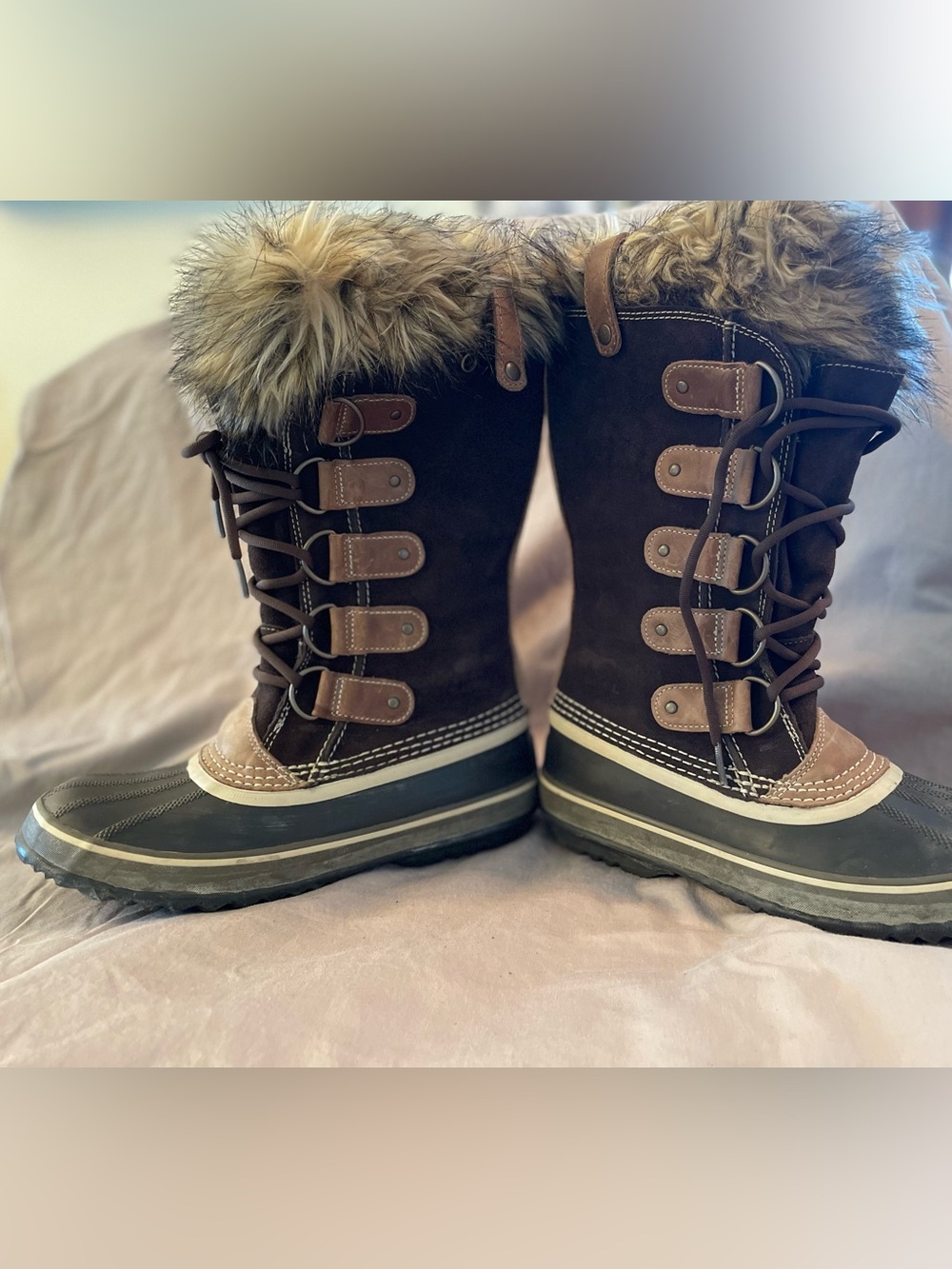 Sorel Brown Joan of Arctic Sz 9 Winter Boots